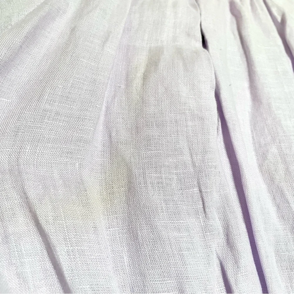 ZARA Girls Lilac Pastel Linen Dress - Picture 9 of 9